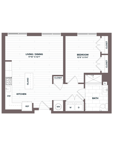 floorplan image of apartment 620